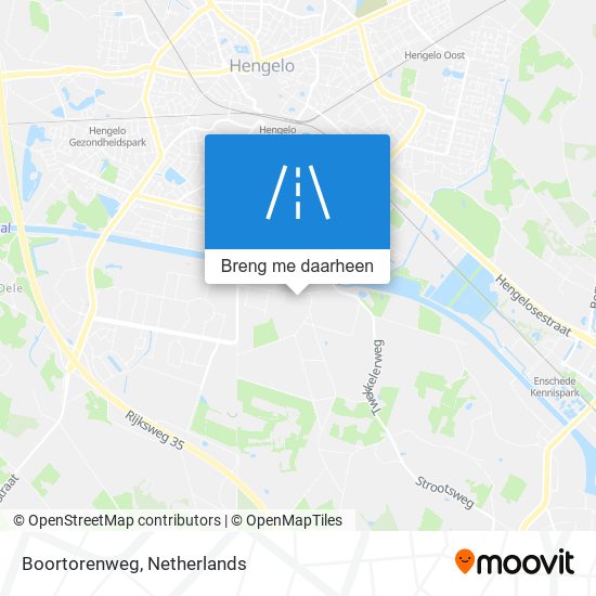 Boortorenweg kaart