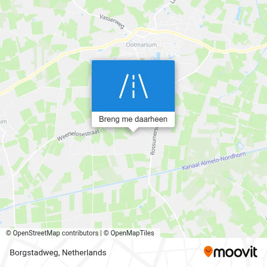 Borgstadweg kaart