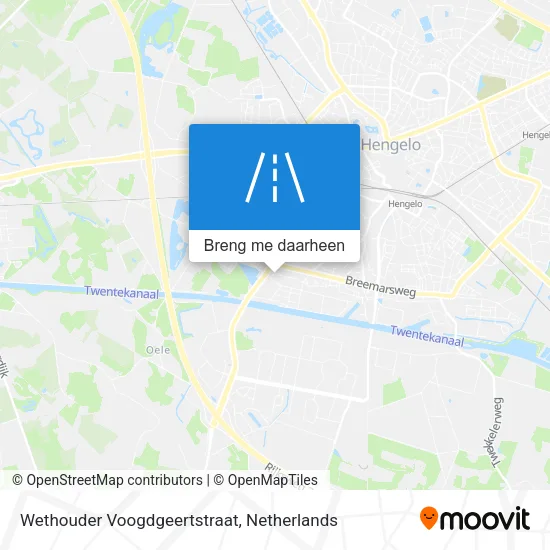 Wethouder Voogdgeertstraat kaart