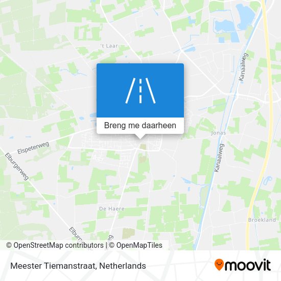 Meester Tiemanstraat kaart