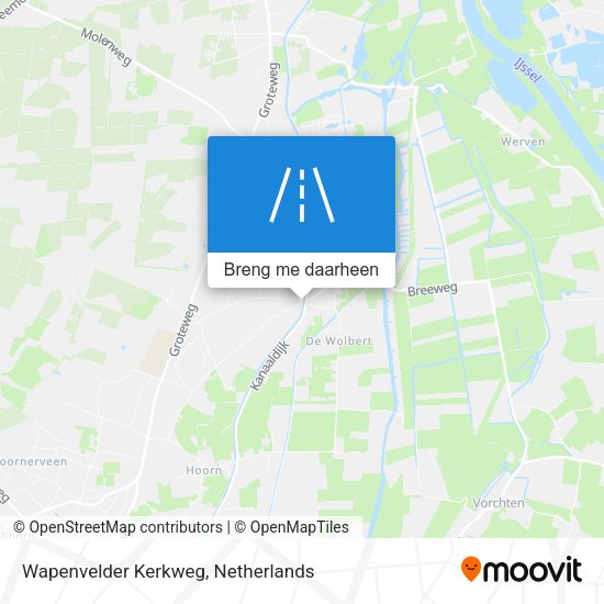 Wapenvelder Kerkweg kaart