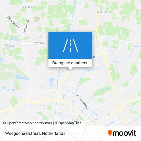 Weegschaalstraat kaart