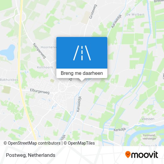 Postweg kaart