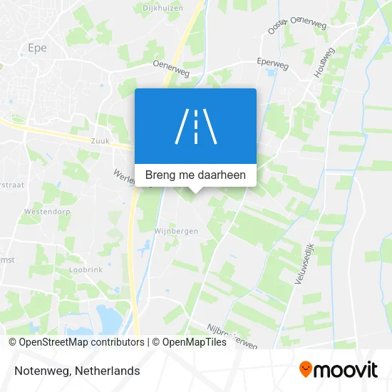 Notenweg kaart