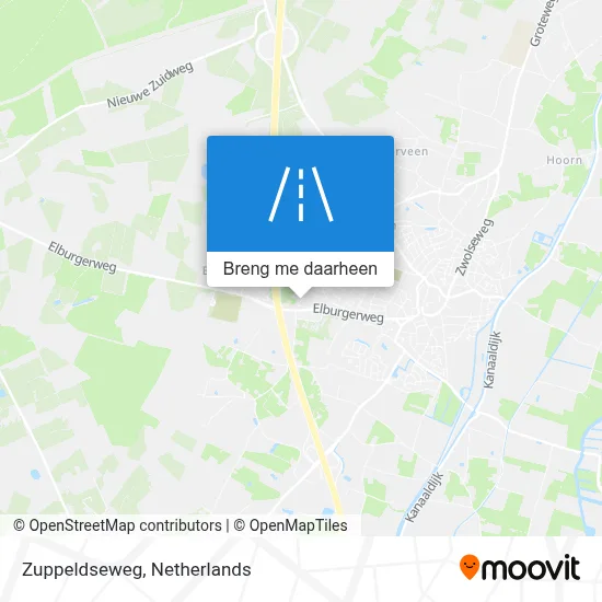 Zuppeldseweg kaart