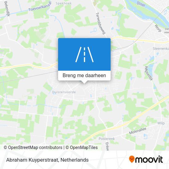 Abraham Kuyperstraat kaart