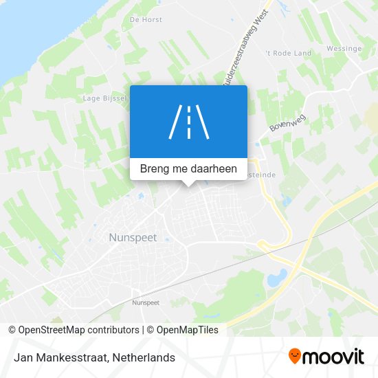 Jan Mankesstraat kaart