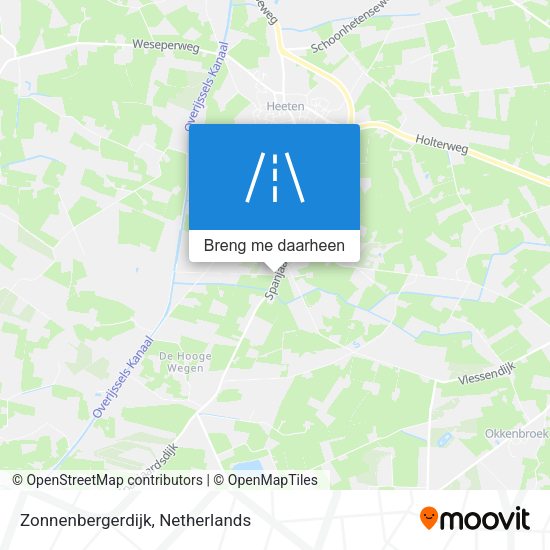 Zonnenbergerdijk kaart
