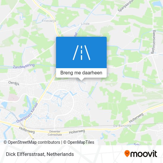 Dick Elffersstraat kaart