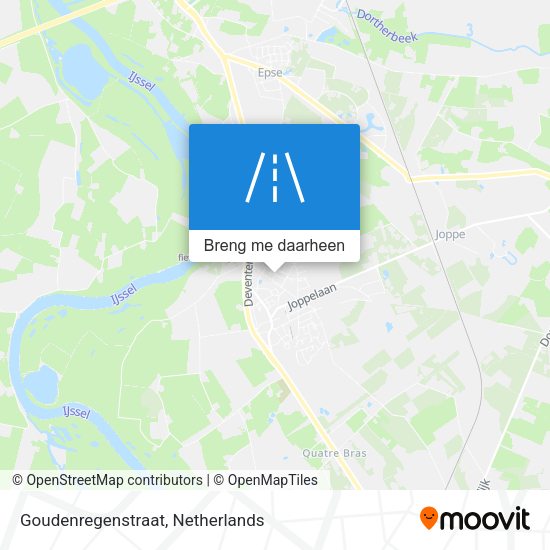 Goudenregenstraat kaart