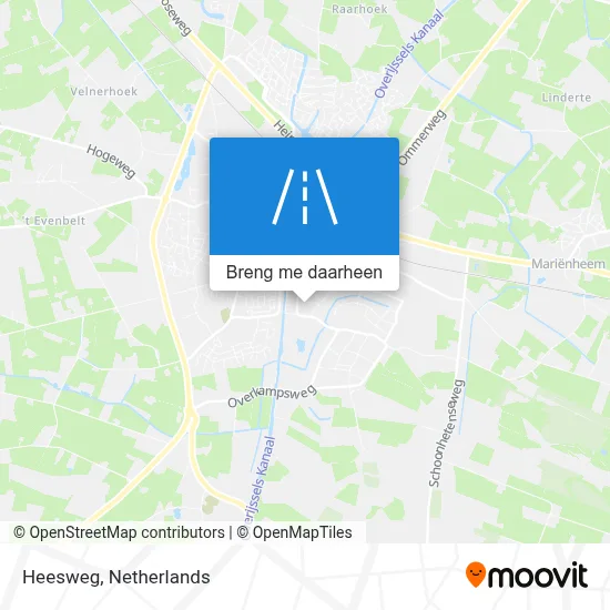 Heesweg kaart