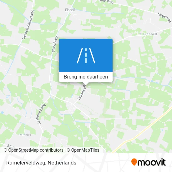 Ramelerveldweg kaart
