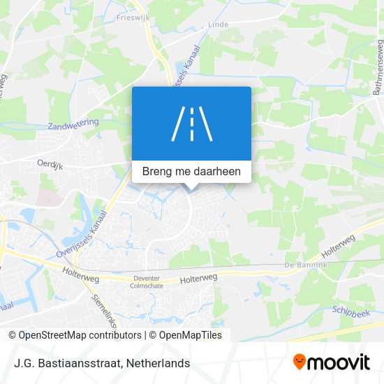 J.G. Bastiaansstraat kaart