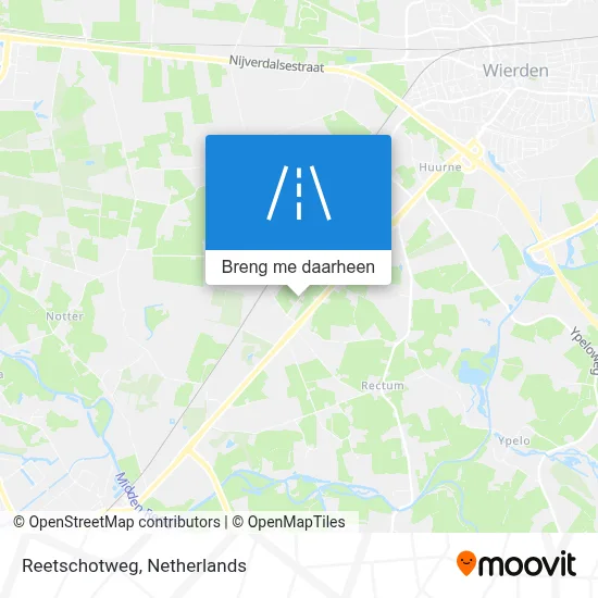 Reetschotweg kaart
