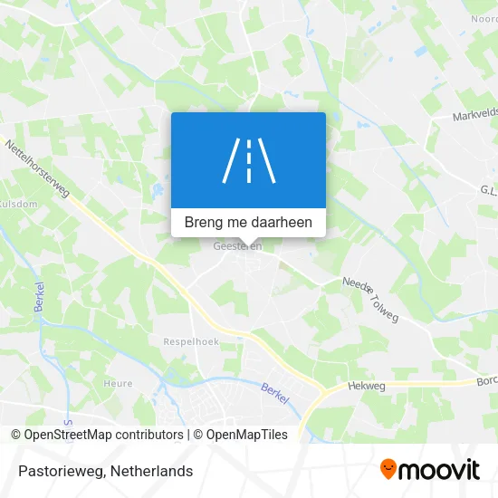 Pastorieweg kaart