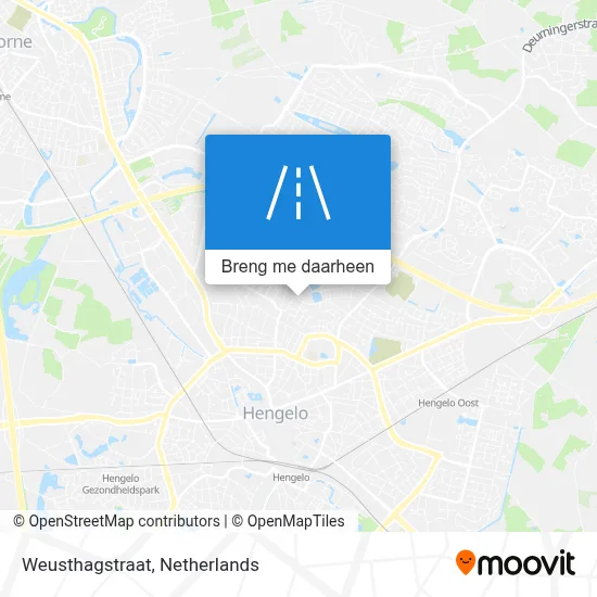 Weusthagstraat kaart