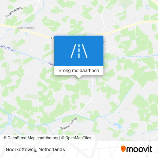Goorkotteweg kaart
