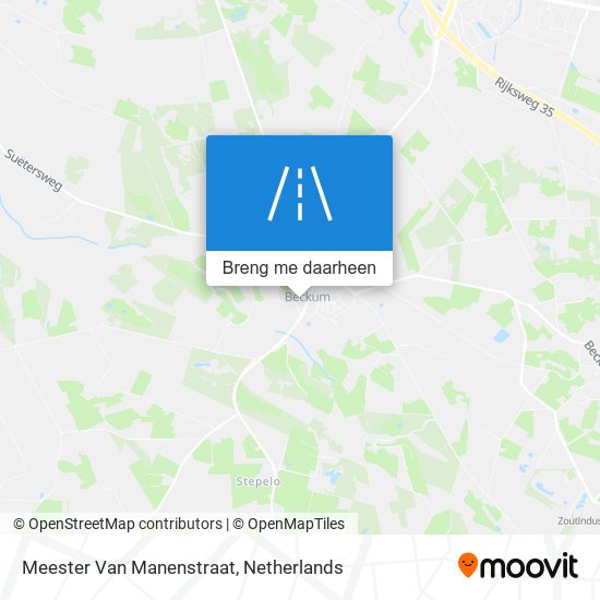 Meester Van Manenstraat kaart