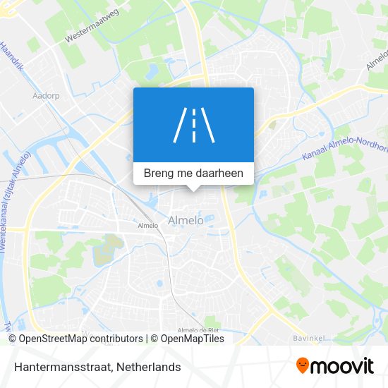 Hantermansstraat kaart
