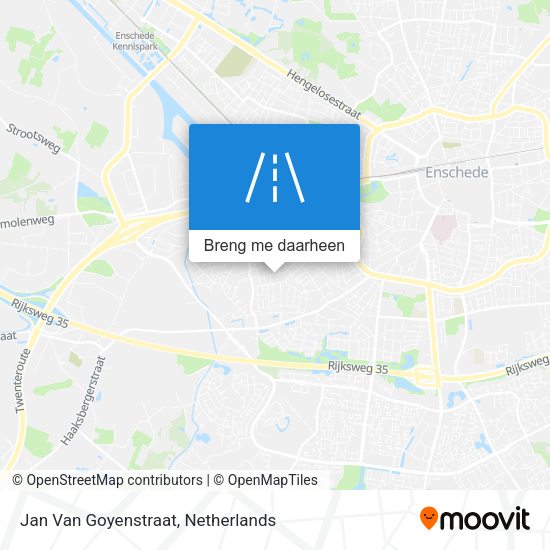 Jan Van Goyenstraat kaart