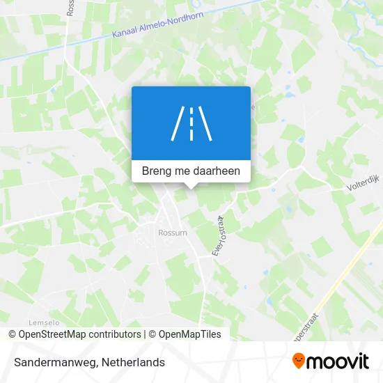 Sandermanweg kaart