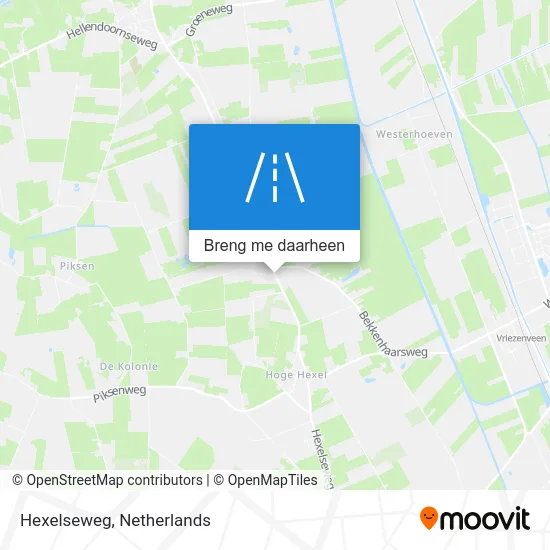 Hexelseweg kaart