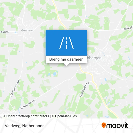 Veldweg kaart