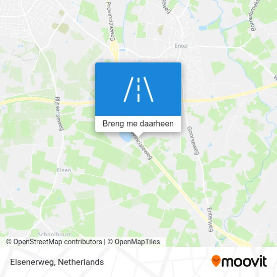Elsenerweg kaart