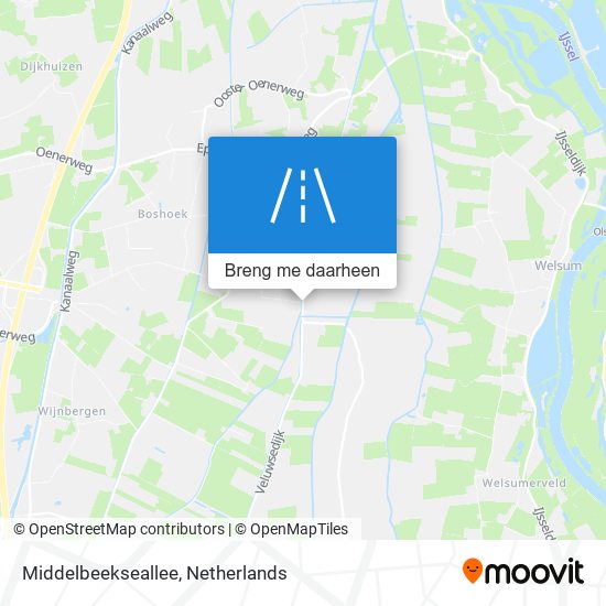 Middelbeekseallee kaart