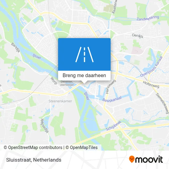 Sluisstraat kaart