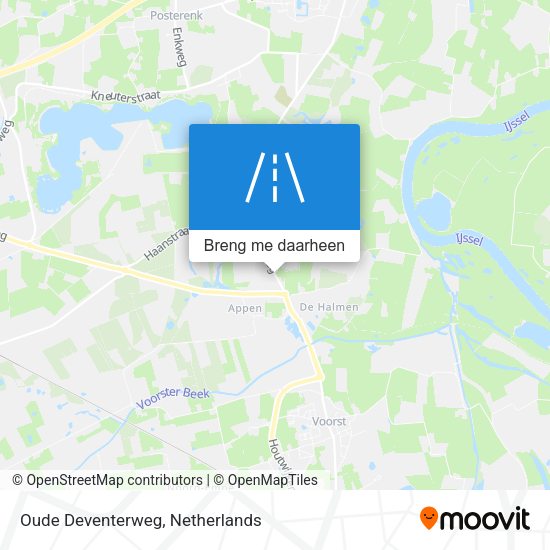 Oude Deventerweg kaart