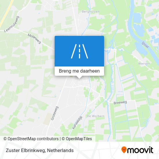 Zuster Elbrinkweg kaart
