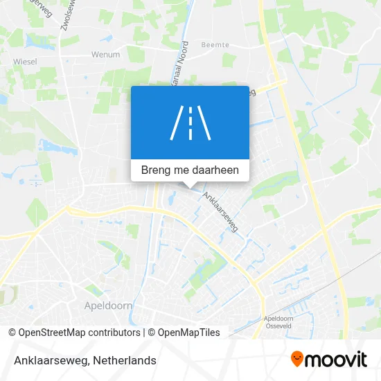 Anklaarseweg kaart