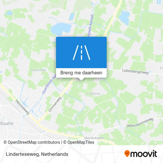 Linderteseweg kaart