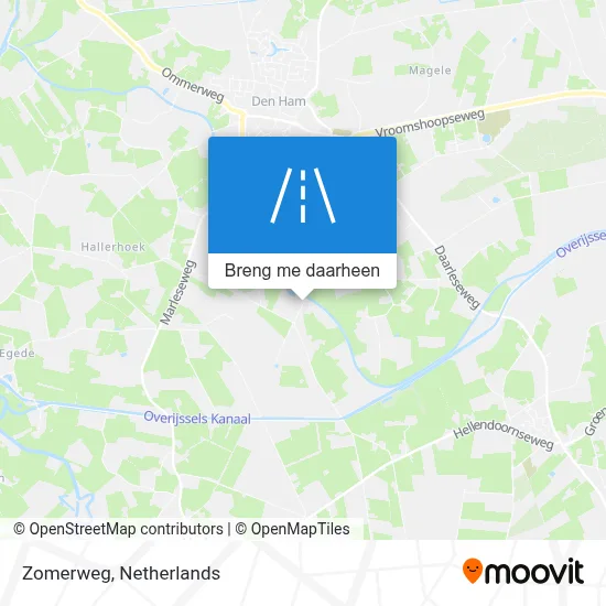 Zomerweg kaart