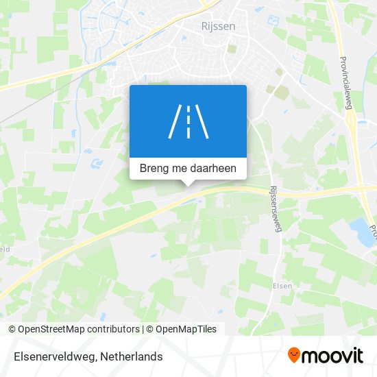 Elsenerveldweg kaart