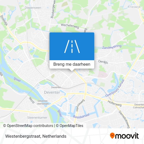 Westenbergstraat kaart