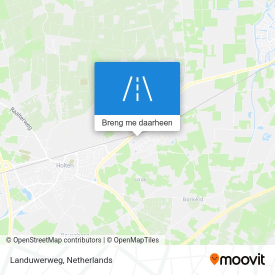 Landuwerweg kaart