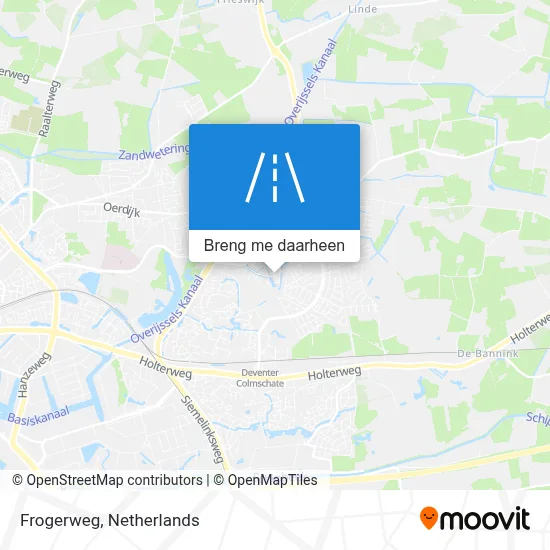 Frogerweg kaart