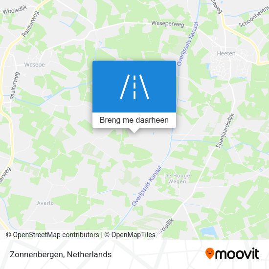 Zonnenbergen kaart