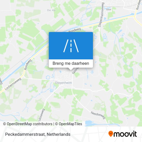 Peckedammerstraat kaart