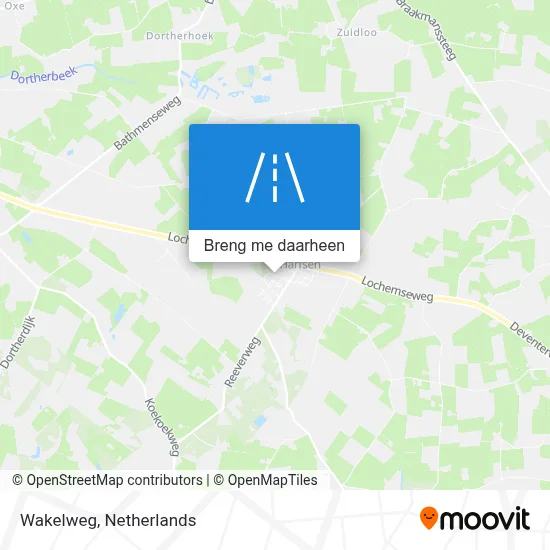 Wakelweg kaart