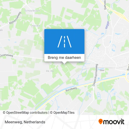 Meenweg kaart