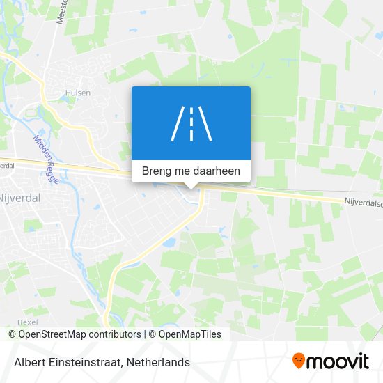 Albert Einsteinstraat kaart