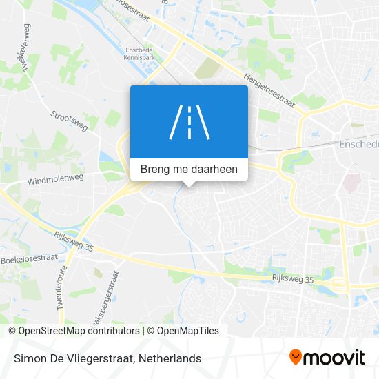 Simon De Vliegerstraat kaart