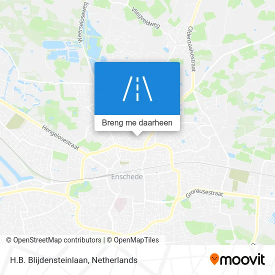 H.B. Blijdensteinlaan kaart