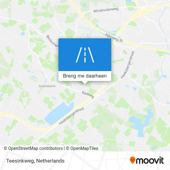 Teesinkweg kaart