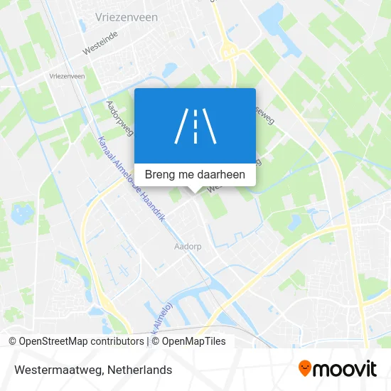 Westermaatweg kaart