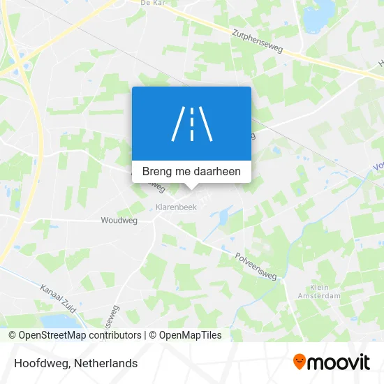 Hoofdweg kaart