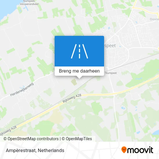 Ampèrestraat kaart